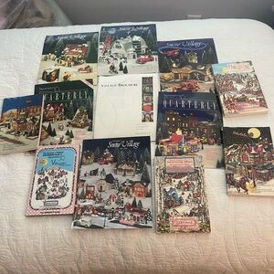Department 56 Snow Village Brochures & Catalogs & Books 1990’s Lot